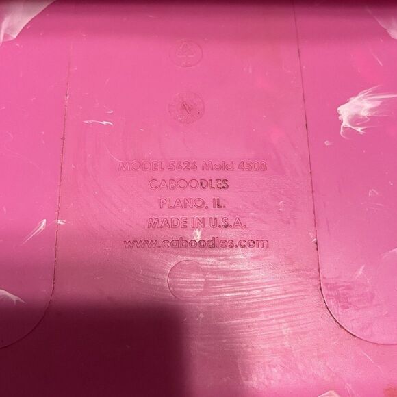 Vintage Caboodles Makeup Case Pink Marbled Train Travel Cosmetic Box Mirror USA - Picture 8 of 10